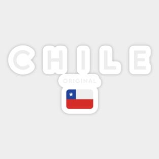 Chile flag, chilean flag Sticker
